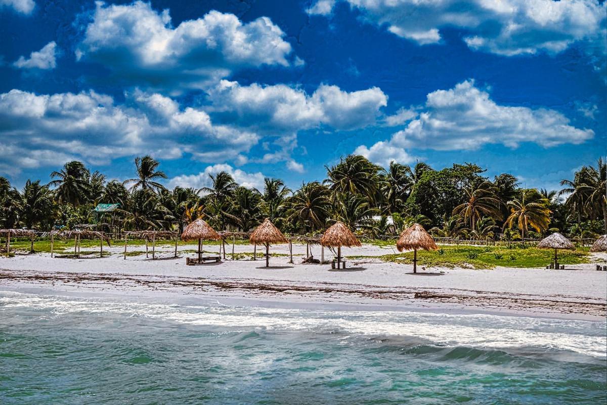 Beachfront Apartment Hacienda Del Cuyo Bagian luar foto
