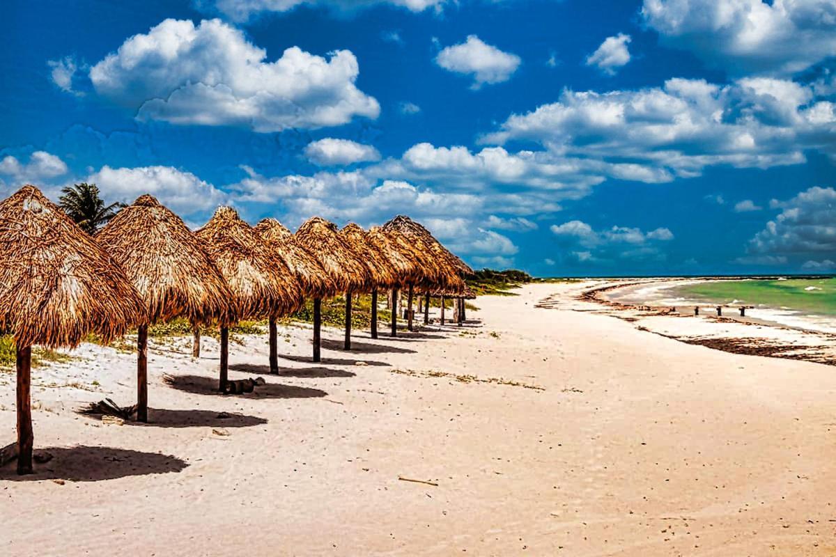 Beachfront Apartment Hacienda Del Cuyo Bagian luar foto